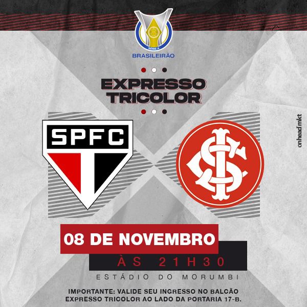 Expresso Tricolor - SPFC x Grêmio - Guiche Web