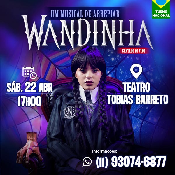 Wandinha lands in Curitiba for a musical comedy