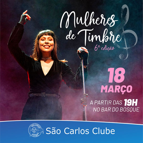 São Carlos Clube - Pitty e Mulheres do Rock se apresentam no dia 18