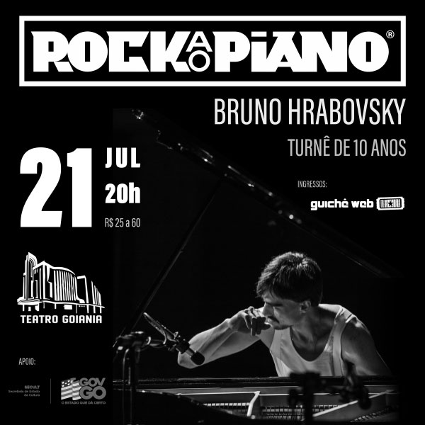 Teatro Goiânia recebe turnê do concerto Rock ao Piano